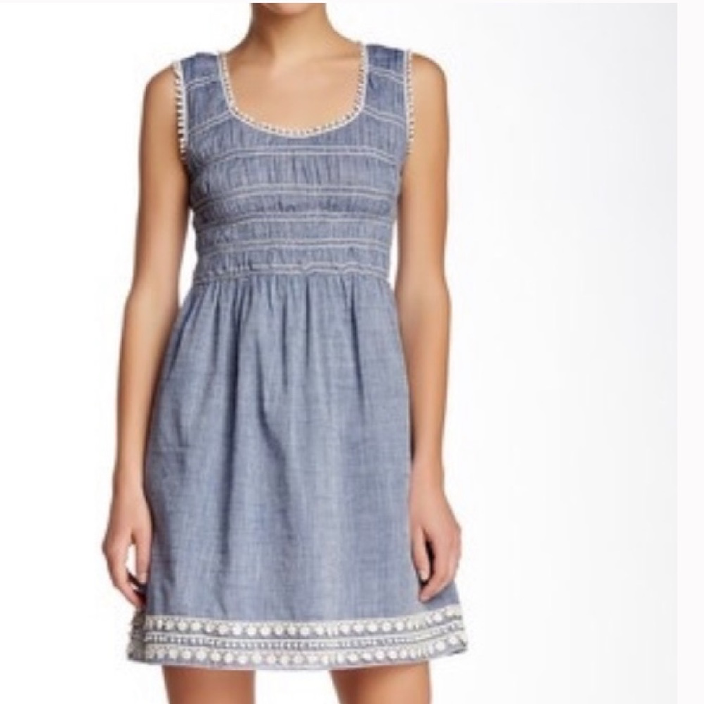 Mini Max Studio Blue and White Dress